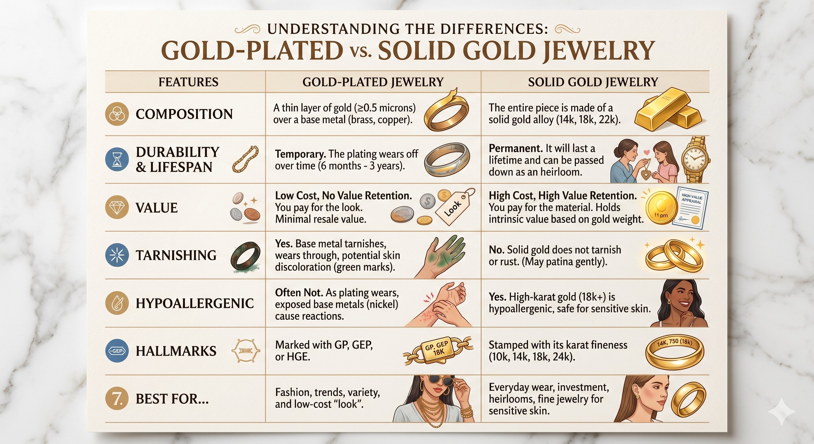 Jewelry vs Gold